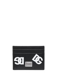 Dolce & Gabbana logo print leather cardholder - Nero