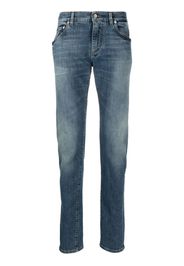 Dolce & Gabbana logo-plaque denim jeans - Blu