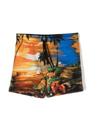 Dolce & Gabbana Kids graphic-print shorts - Blu