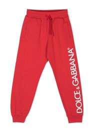 Dolce & Gabbana Kids logo-print track pants - Rosso