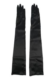 Dolce & Gabbana silk long gloves - Nero