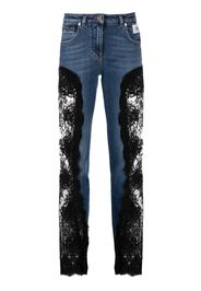 Dolce & Gabbana lace-insert skinny jeans - Blu