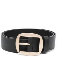 Dolce & Gabbana logo-engraved-buckle leather belt - Nero