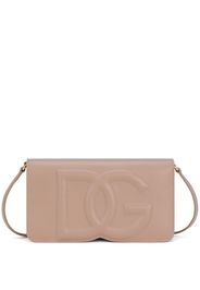 Dolce & Gabbana DG-logo leather shoulder bag - Toni neutri