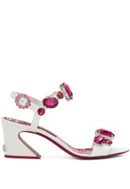 Dolce & Gabbana Sandali con strass - Bianco