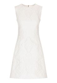 Dolce & Gabbana Abito smanicato con motivo jacquard - Bianco