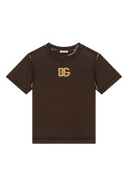 Dolce & Gabbana Kids T-shirt con stampa - Marrone