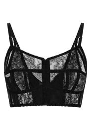 Dolce & Gabbana Reggiseno con dettaglio in pizzo - Nero