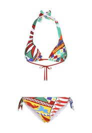 Dolce & Gabbana Set bikini Carretto con stampa - Rosso