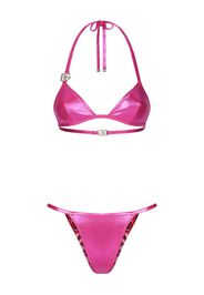 Dolce & Gabbana Set bikini DG con logo - Rosa