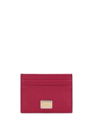 Dolce & Gabbana Portacarte Dauphine con placca logo - 8I484 - CICLAMINO