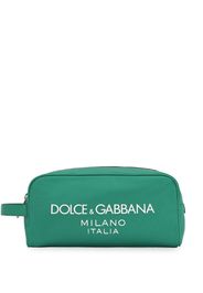 Dolce & Gabbana Nero logo-print wash bag - Verde