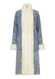 Dolce & Gabbana Cappotto lungo con effetto vissuto - Blu