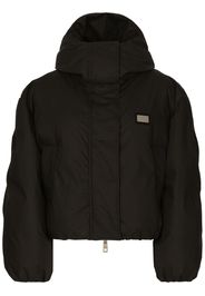 Dolce & Gabbana logo-plaque padded jacket - Nero