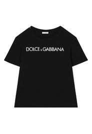 Dolce & Gabbana Kids T-shirt con stampa - Nero