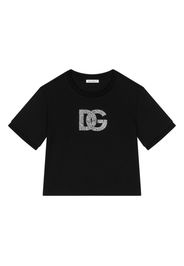 Dolce & Gabbana Kids T-shirt con decorazione - Nero