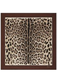 Dolce & Gabbana Foulard leopardato - Marrone