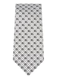 Dolce & Gabbana logo-jacquard silk tie - Grigio