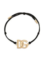 Dolce & Gabbana DG logo charm cord bracelet - Oro