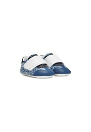 Dolce & Gabbana Kids Snakers con chiusure a strappo - Blu