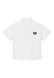 Dolce & Gabbana Kids Camicia con placca logo - Bianco