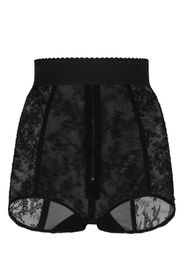 Dolce & Gabbana lace-detailing high-waist culotte briefs - Nero