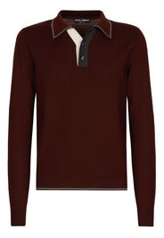 Dolce & Gabbana Polo con bordo a contrasto - Rosso