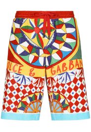 Dolce & Gabbana Shorts con stampa Carreto - Multicolore