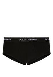 Dolce & Gabbana Boxer con banda logo - Nero