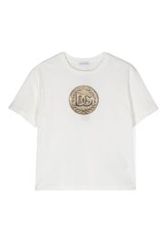 Dolce & Gabbana Kids logo-print cotton T-shirt - Bianco