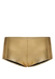 Dolce & Gabbana Slip bikini con effetto metallizzato - Oro