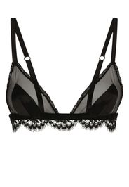 Dolce & Gabbana Reggiseno semi trasparente - Nero