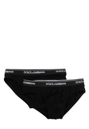 Dolce & Gabbana logo-waistband brief - Nero