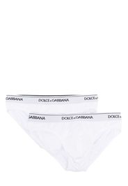 Dolce & Gabbana logo-waistband brief - Bianco