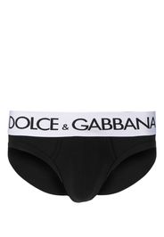 Dolce & Gabbana logo-waistband stretch briefs - Nero