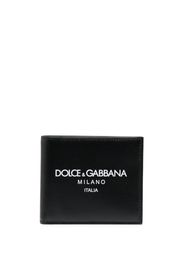 Dolce & Gabbana logo-print leather wallet - Nero