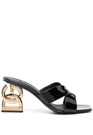 Dolce & Gabbana 3.5 75mm DG-heel mules - Nero