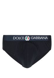 Dolce & Gabbana logo-waistband jersey briefs - Blu