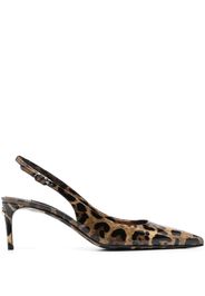 Dolce & Gabbana x Kim 75mm slingback leather pumps - Nero