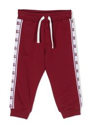 Dolce & Gabbana Kids logo-embellished cotton track pants - Rosso