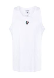 Dolce & Gabbana logo-embroidery tank top - Bianco