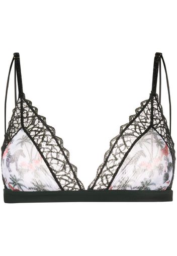 Zebra soft triangle bra