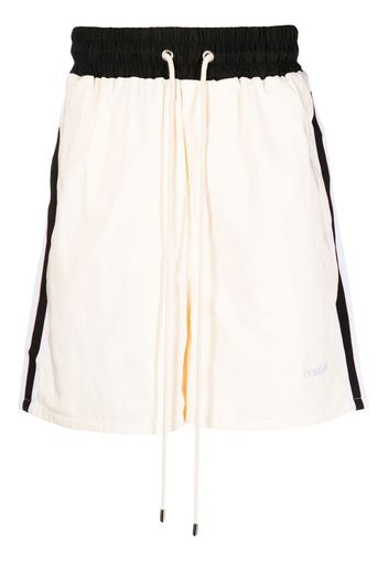 DOMREBEL Shorts sportivi in stile basketball con coulisse - Bianco