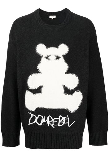 DOMREBEL Maglione Bearclops con intarsio - Nero