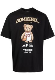 DOMREBEL T-shirt con stampa - BLACK