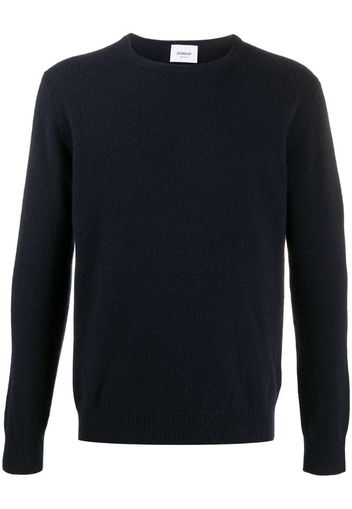 fine-knit crew neck jumper