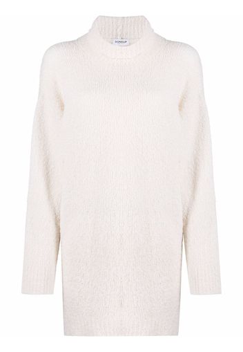 Dondup curved-hem knitted jumper - Bianco