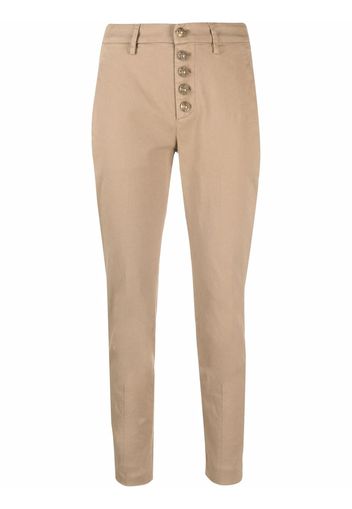 Dondup cropped skinny-fit trousers - Toni neutri