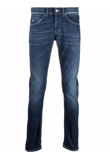 Dondup mid-rise slim-fit jeans - Blu