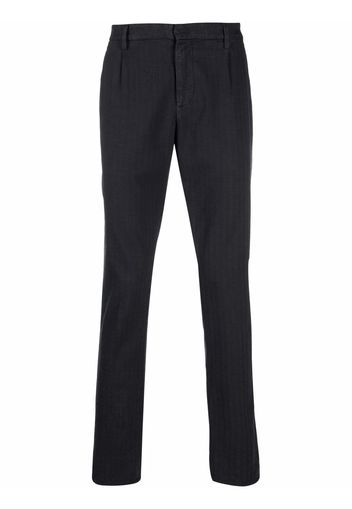 Dondup herringbone straight-leg trousers - Grigio